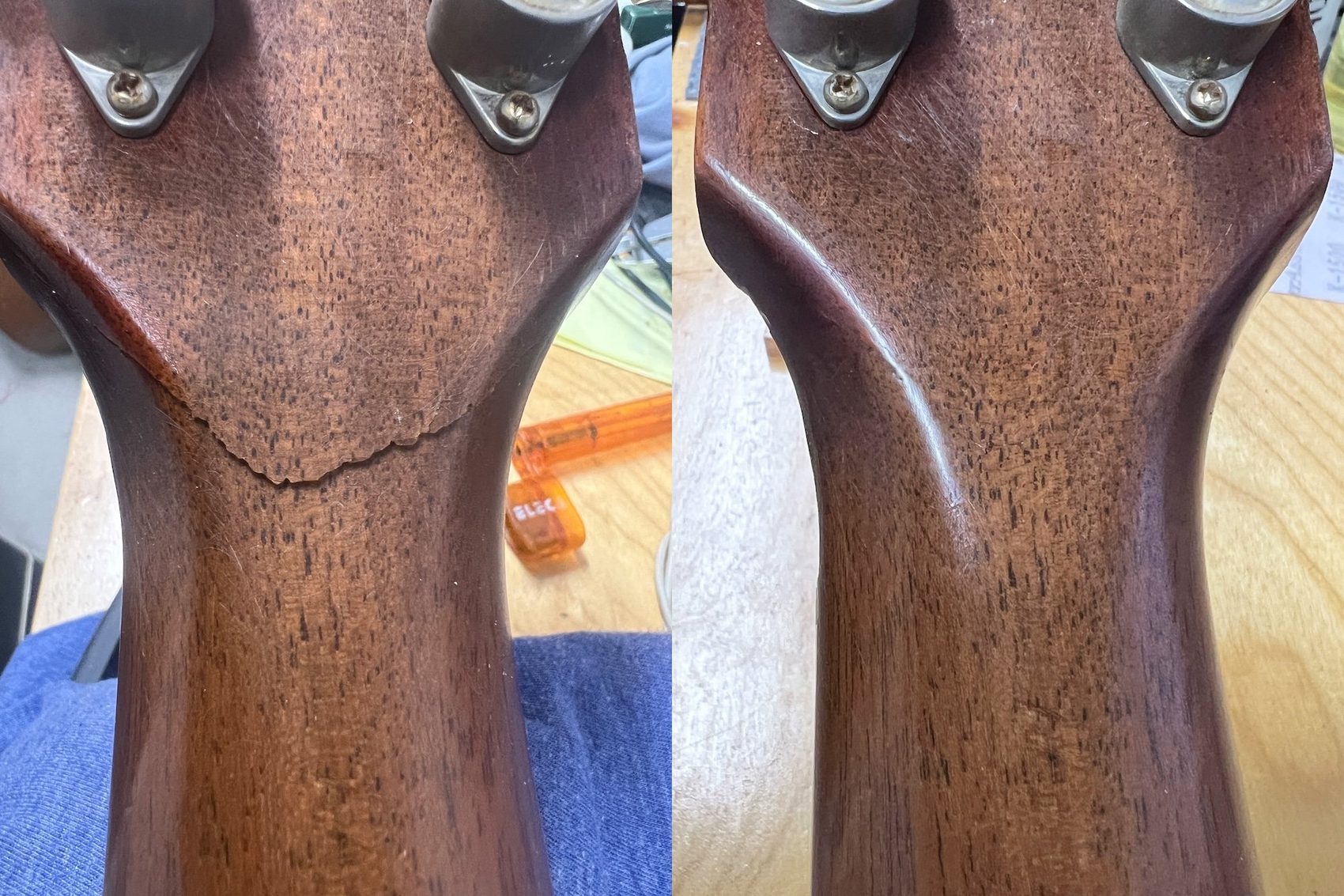 Les Paul R9 Headstock Break